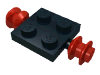 Набор LEGO Plate Special 2 x 2 with Wheels Red, Черный