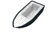 Набор LEGO Boat Hull Unitary 25 x 10 x 4 1/3 Complete Assembly, Черный