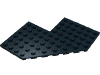 Набор LEGO Plate Angled 10 x 10 without Corner, Черный