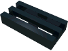 Набор LEGO Tile Special 1 x 2 Grille without Bottom Groove, Черный