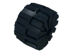 Набор LEGO Wheel Hard Plastic Giant (71mm D. x 47mm), Черный
