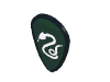 Набор LEGO Minifig Shield - Ovoid with Silver Snake Print, Черный