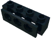 Набор LEGO Technic Brick 1 x 4 with Bumper Holder, Черный