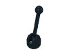 Набор LEGO Lever Small Base with Yellow Lever, Черный