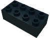 Набор LEGO Brick 2 x 4 without Cross Supports, Черный