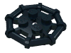 Набор LEGO Plate Special 2 x 2 with Bar Frame Octagonal, Черный