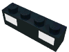 Brick 1 x 4 with Basic Car Headlights Print