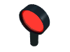 Набор LEGO Magnifying Glass with Trans-Red Lens (Alpha Team), Черный