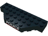 Набор LEGO Brick  4 x 10 w/o Two Corners w/ White "POLICE" Red Line Print, Черный