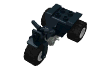 Набор LEGO Tricycle Complete Assembly with Dark Gray Chassis & White Wheels, Черный