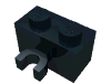 Набор LEGO Brick Special 1 x 2 with Vertical Clip [Thick U Clip], Черный
