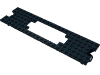 Набор LEGO Train Base 6 x 22 Type 1 Motor Cutout, Черный
