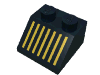 Набор LEGO Slope 45В° 2 x 2 with Yellow Grill Print, Черный