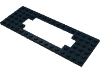 Набор LEGO Plate Special 6 x 16 with Motor Cutout Wide, Черный