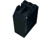 Набор LEGO Container, Box Open Ended 2 x 4 x 4 with 1 hinge finger each end, Черный