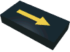 Набор LEGO Tile 1 x 2 with Arrow Long Yellow with Black Border Print, Черный