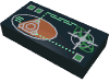 Набор LEGO Tile  1 x  2 with Mars Orbit Display Print, Черный