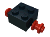 Brick, Modified 2 x 2 with Wheels Red for Dually Tire