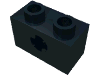 Набор LEGO Technic Brick 1 x 2 with Axle Hole Type 2 [X Opening], Черный