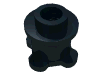 Набор LEGO Brick 1 x 1 x 2/3 Round with Scala Base, Черный