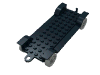 Набор LEGO Vehicle Chassis 14 x  6.5 with Tow-Hook and Light-Gray Wheels, Черный