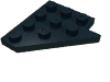 Набор LEGO Wedge Plate 4 x 4 Wing Left, Черный