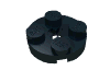 Набор LEGO Plate Round 2 x 2 with Axle Hole [Undetermined Type], Черный