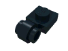 Набор LEGO Plate, Modified 1 x 1 with Clip Light [Undetermined Type], Черный