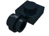 Набор LEGO Plate Special 1 x 1 with Clip Light [Thin Ring], Черный