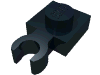 Набор LEGO Plate Special 1 x 1 with Clip Vertical [Thin Open O Clip], Черный