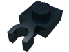 Набор LEGO Plate Special 1 x 1 with Clip Vertical [Thin U Clip], Черный