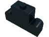 Набор LEGO Brick Curved 1 x 4 x 2 Centre Stud Top [aka Fabuland Radiator], Черный