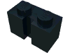 Набор LEGO Brick Special 1 x 2 with Groove, Черный