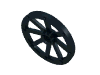 Набор LEGO Wheel Wagon Large (33mm D.), Round Hole For Wheel Holder Pin, Черный
