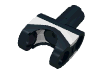 Technic Axle Connector 2 x 3 with Ball Socket and Axle Socket with White Rubber Insert