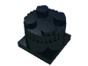 Набор LEGO Electric Sound Siren 9V 2 x 2 x 1 1/3 with Two Town Police Noises, Черный