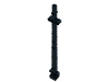 Набор LEGO Boat Mast 2 x 2 x 20 with Holes - Corner Aligned x shape Axle Hole, Черный