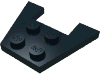 Набор LEGO Wedge Plate 3 x 4 without Stud Notches, Черный
