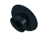Набор LEGO Train Wheel Small, hole notched for wheels holder pin, Черный