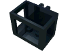 Набор LEGO Crane Basket 2 x 3 x 2 with Locking Hinge Fingers, Черный