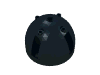 Набор LEGO Brick Round 7 x 7 x 4 Dome Top, Черный