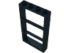 Набор LEGO Window 1 x 4 x 6 Frame with 3 Panes, Черный