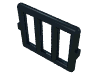 Набор LEGO Bar 1 x 4 x 3 Window [Side Tabs], Черный