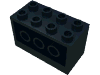 Набор LEGO Brick Special 2 x 4 x 2 with Holes on Sides, Черный