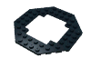 Набор LEGO Plate Special 10 x 10 Octagonal Open Center, Черный
