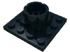 Набор LEGO Boat Mast Section Base 4 x 4 x 1 2/3, Черный
