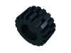 Набор LEGO Tyre 21 x 12 with Offset Tread Small Wide and Beveled Tread Edge, Черный