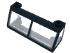 Набор LEGO Windscreen 2 x 6 x 2 Train with Trans-Clear Glass, Черный