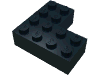 Набор LEGO Brick 4 x 4 Corner, Черный
