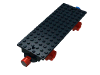 Набор LEGO Train Base 6 x 16 Type I with Wheels and Red and Blue Magnets, Черный